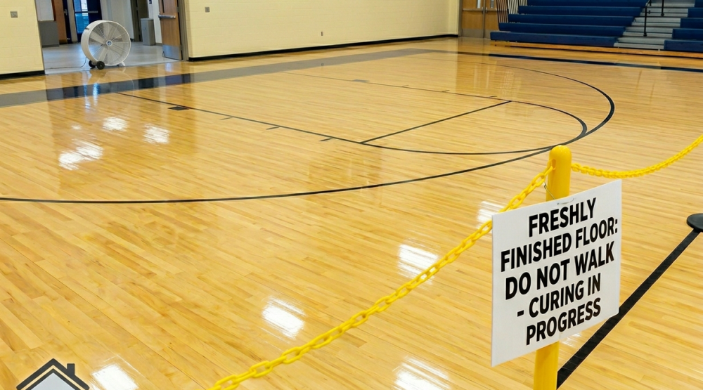 Protecting Your Newly Finished Maple Sport Floor